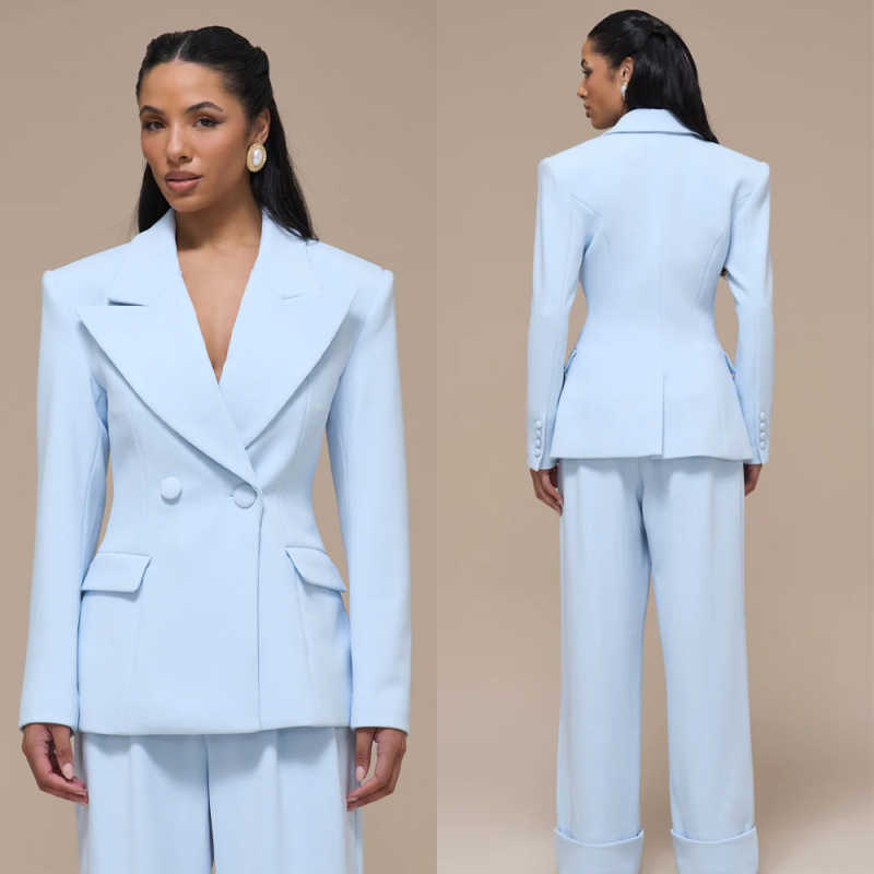 Women Formal Wear Business - Costumes pour femmes printemps-automne, 2 pièces,