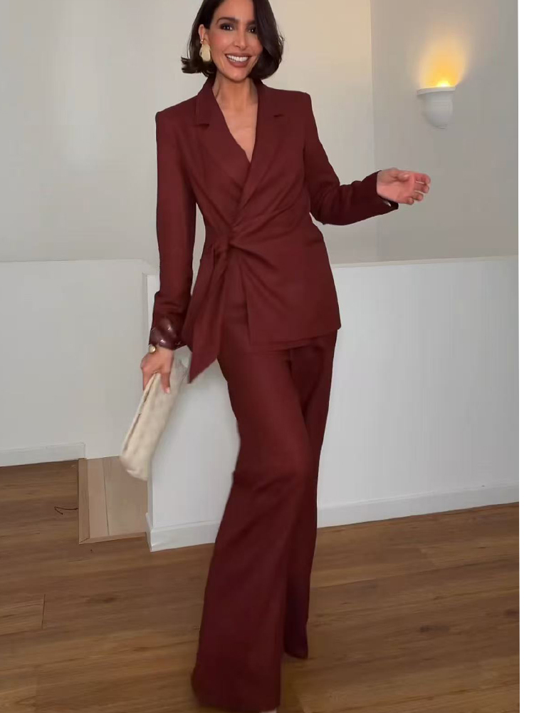 Women Formal Wear Blazers - Costume de bureau élégant pour femmes,