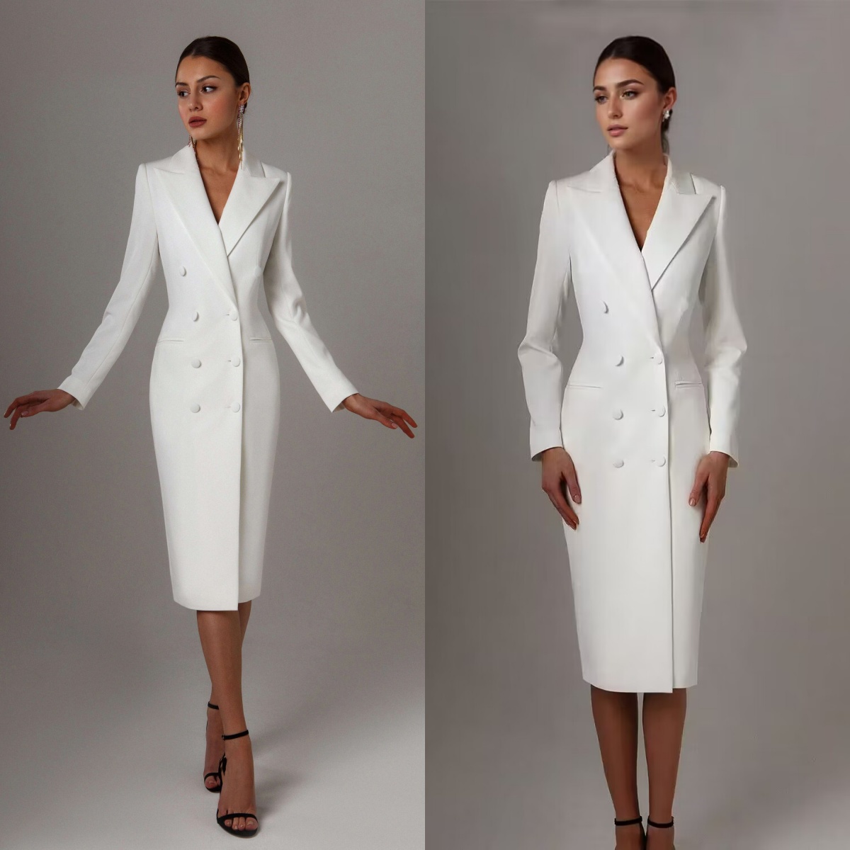 Women Formal Wear M&S - Costumes de veste longue à double
