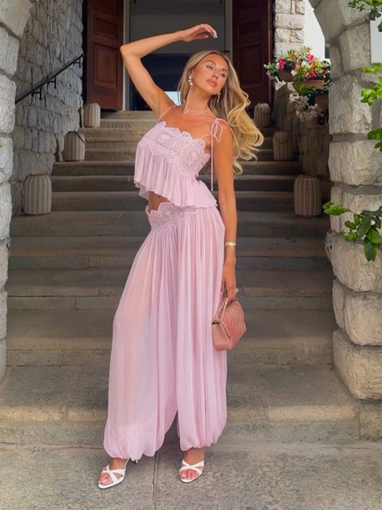 Women Formal Wear Tops - Ensemble 2 pièces élégant et décontracté
