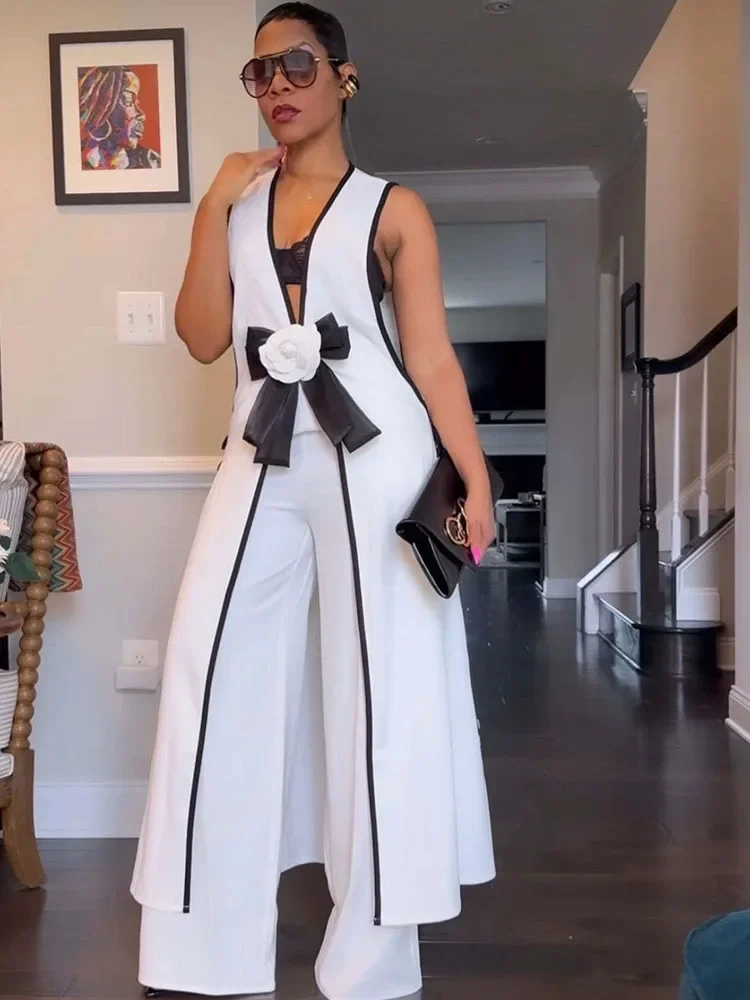 Women Formal Wear Tops - Ensemble deux pièces pour femmes, haut