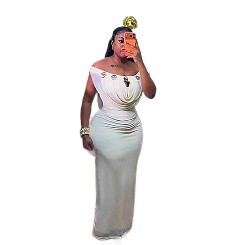 Robe longue femme épaules dénu - Wrap Dress Work avis et prix