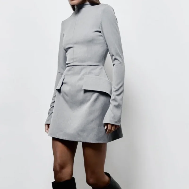 Robe à manches longues pour fe - Wrap Dress Work avis et prix
