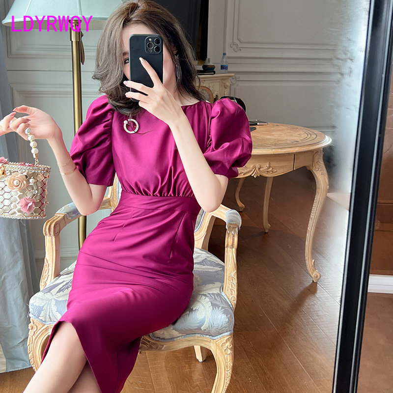 Robe d'été à manches bulles po - Wrap Dress Work avis et prix