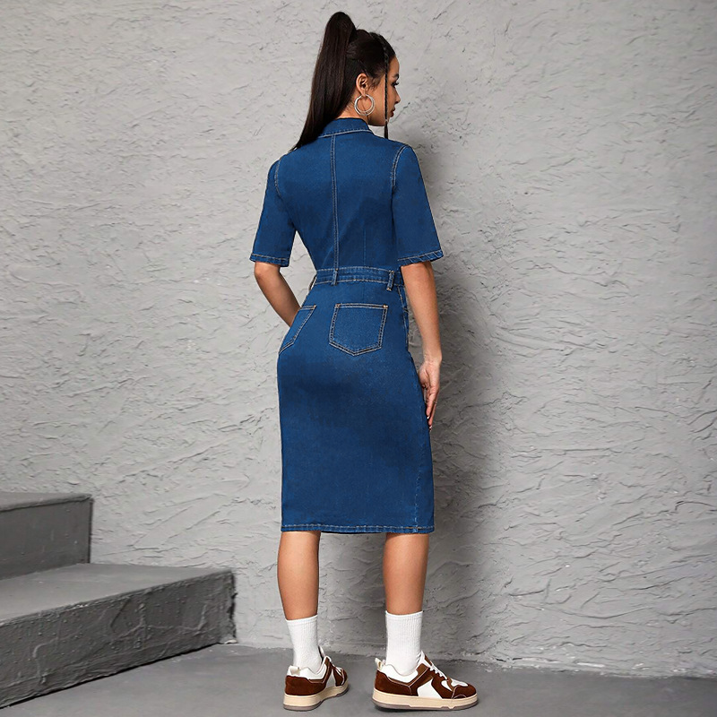 Robe longue femme col rabattu  - Wrap Dress Work avis et prix