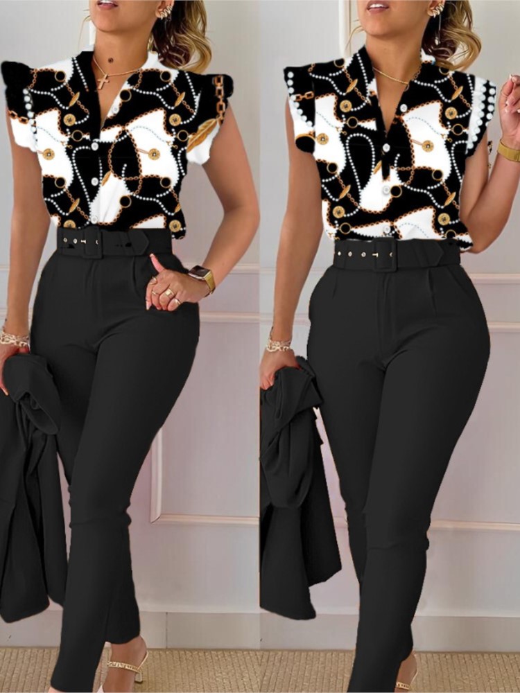 Ensemble deux pièces élégant e - Women Formal Wear Tops avis et prix