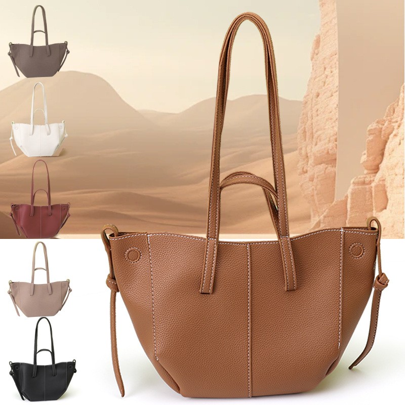 Sac fourre-tout marron à motif - Shoulder Bag Structured avis et prix