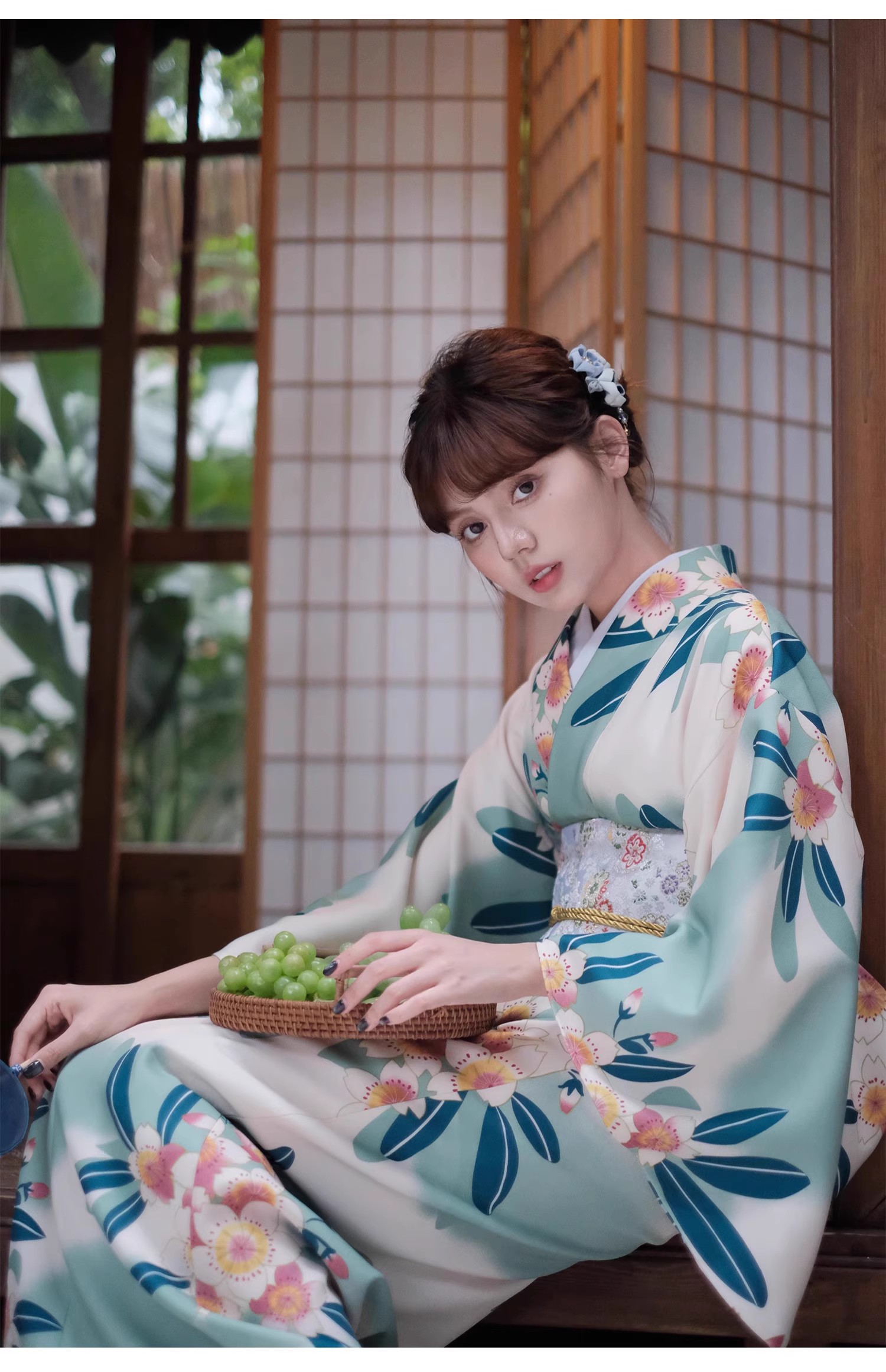 Kimono bleu traditionnel de St - Formal Wear Japan Women avis et prix