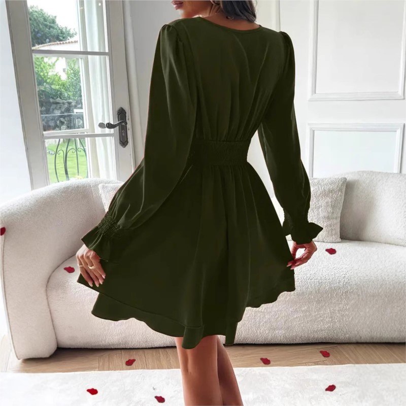 Robes 2025 femme vêtements col - Wrap Dress Work avis et prix
