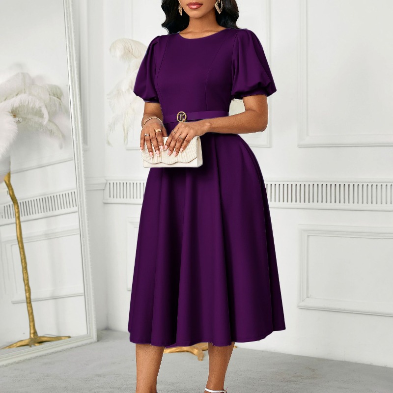 Robes bleues trapèze avec cein - Wrap Dress Work avis et prix