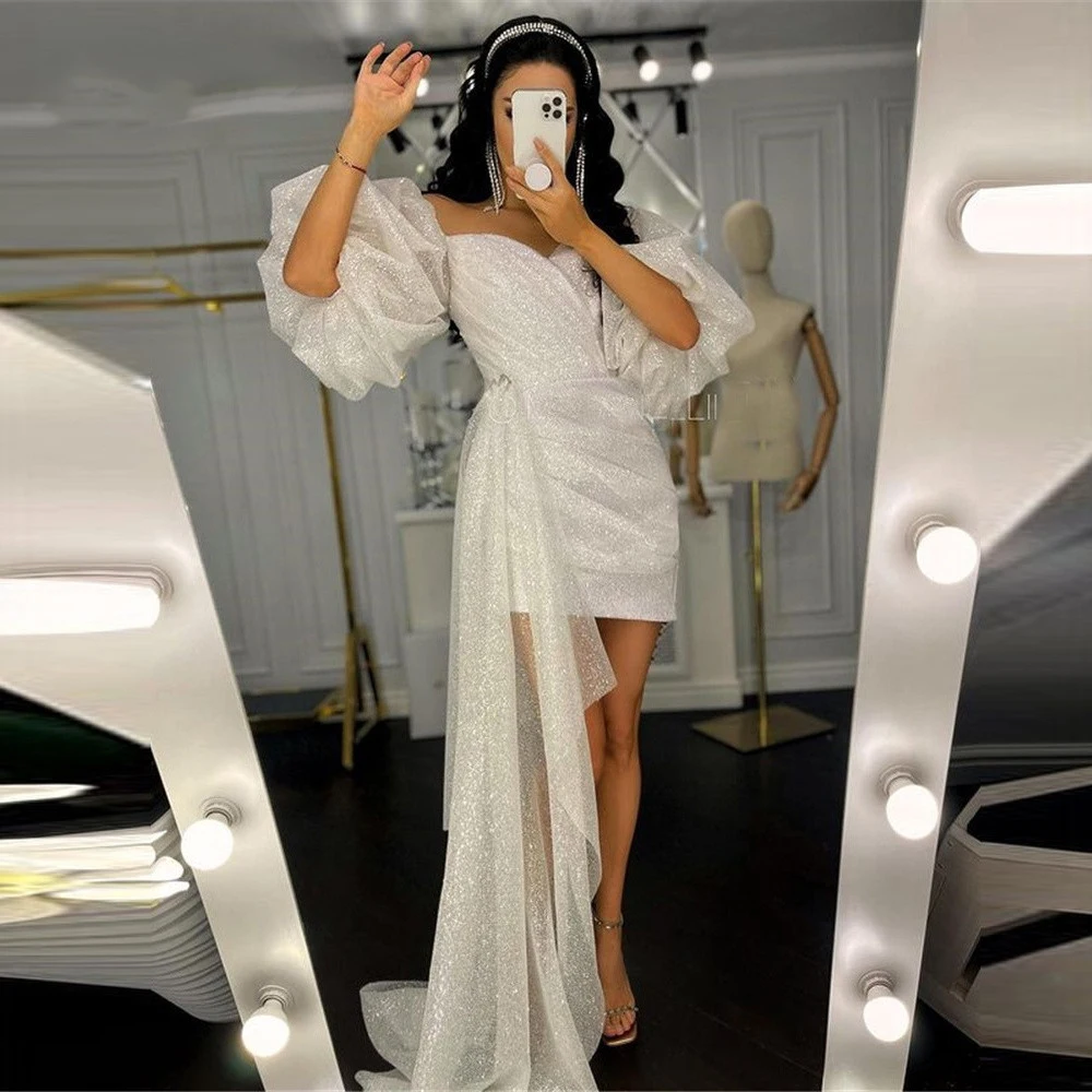 Robe de mariée courte scintill - Women Formal Wear Dubai avis et prix