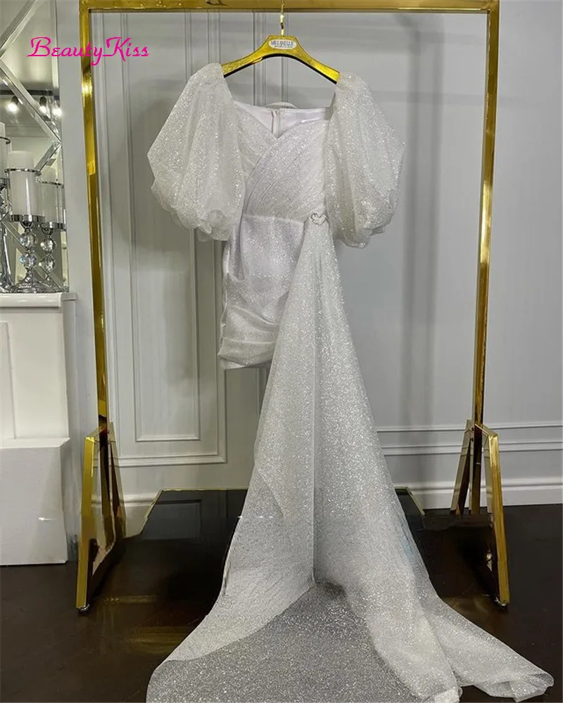 Robe de mariée courte scintill - Women Formal Wear Dubai avis et prix