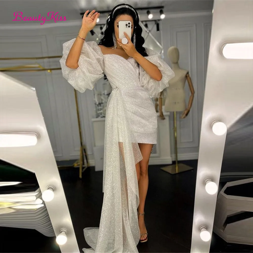 Robe de mariée courte scintill - Women Formal Wear Dubai avis et prix